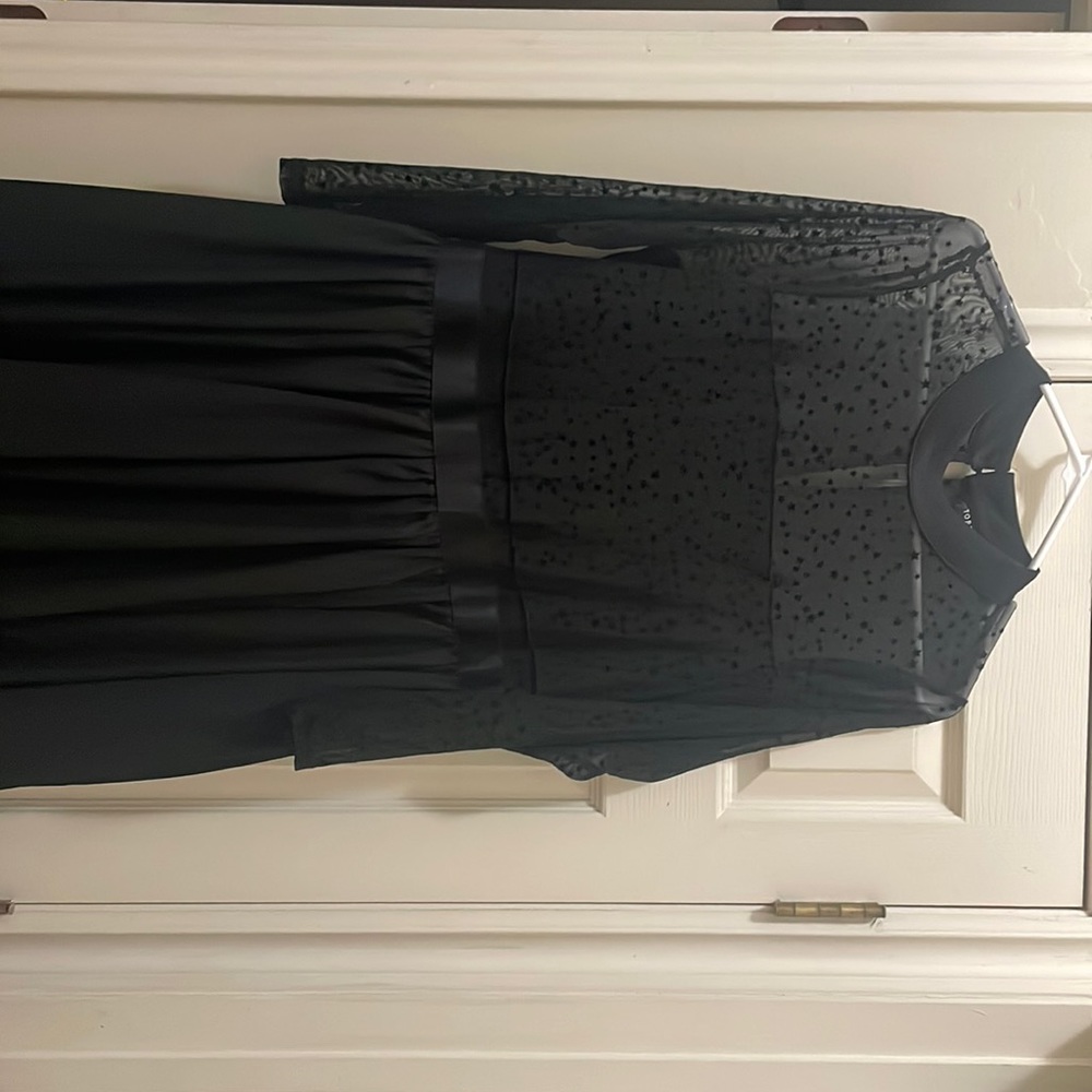 Black Holiday Dress w/ Star Design